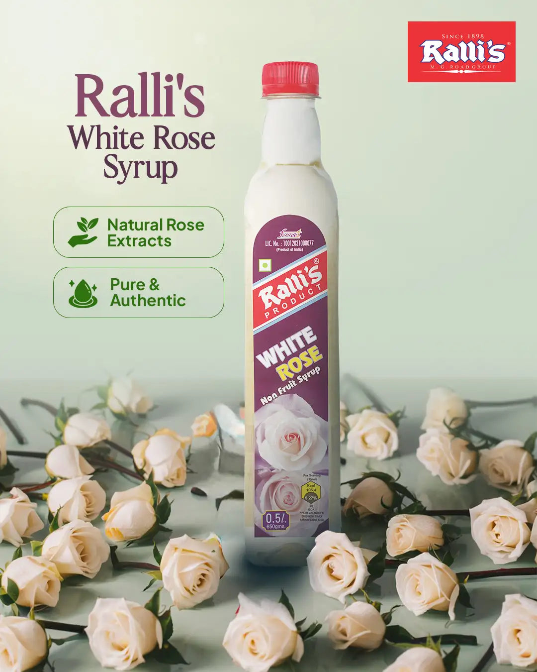 White Rose Syrup 500ml