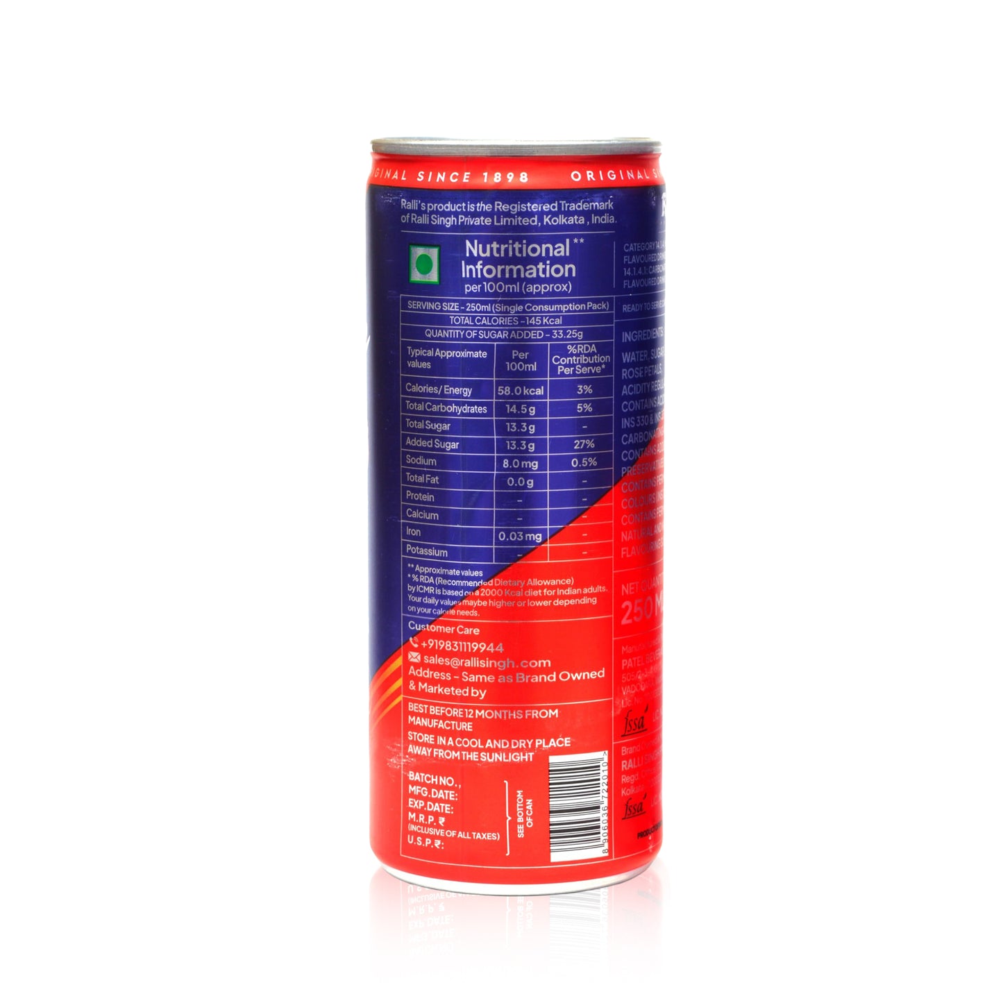 Rose Mixer 250ml