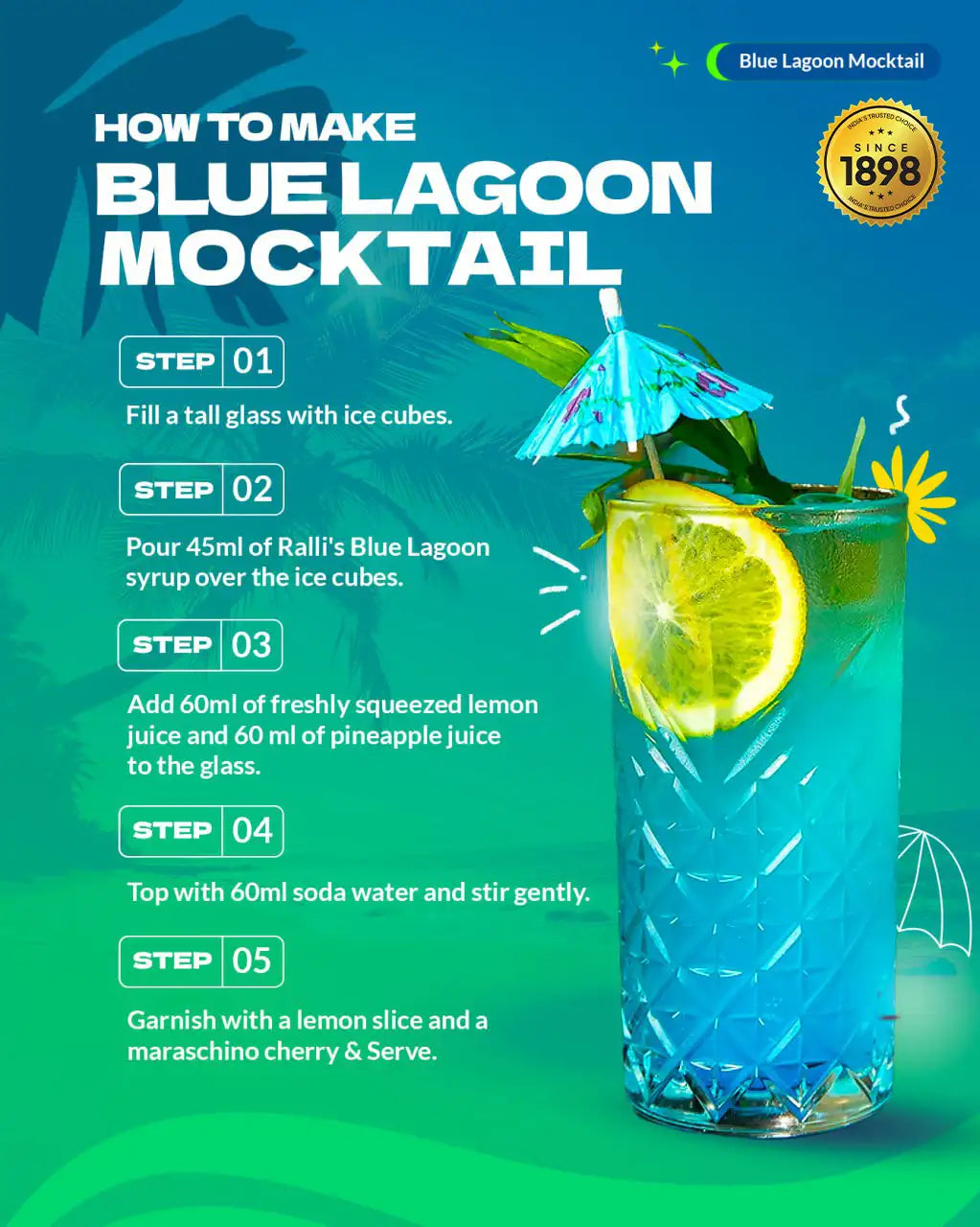 Blue lagoon Syrup 700ml