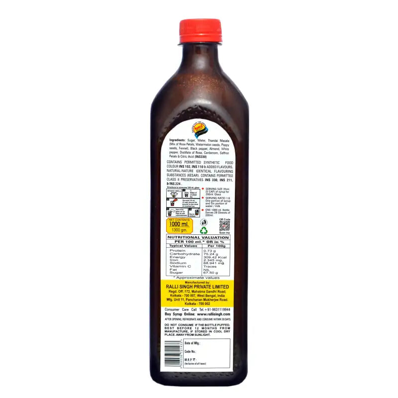 Thandai Dry Fruit Syrup 1000ml