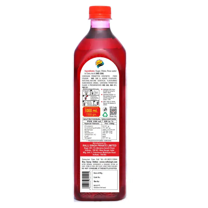 Rose syrup 1000ml
