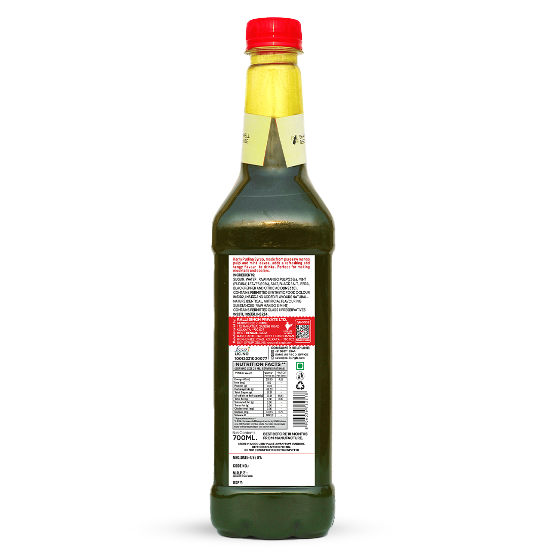 Kerry Pudina Fruit Syrup 700ml