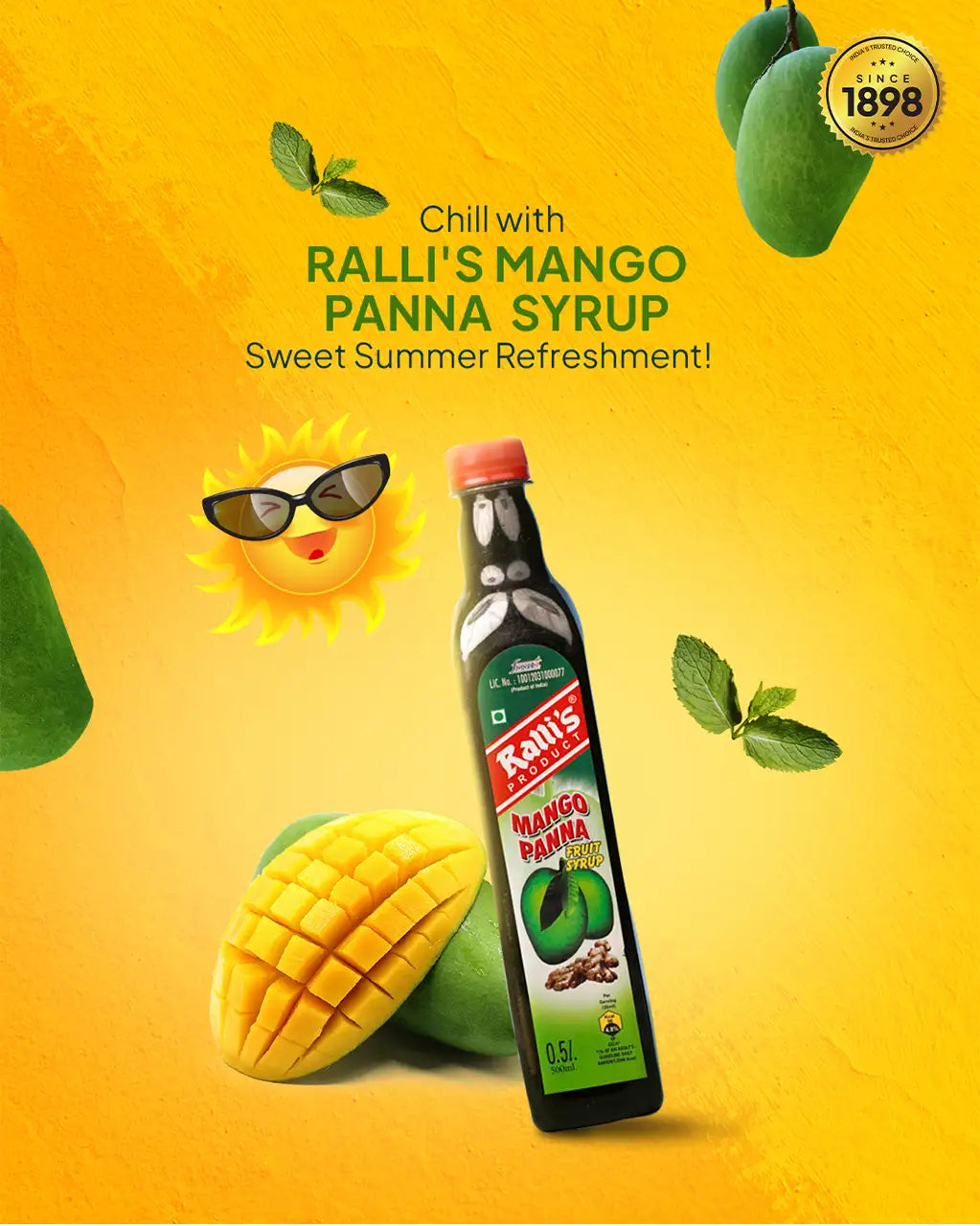 Mango Panna Fruit Syrup 500ml