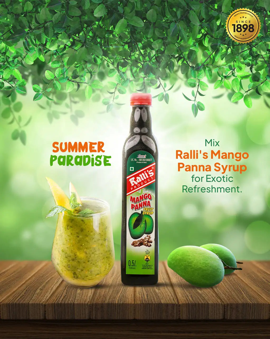 Mango Panna Fruit Syrup 500ml