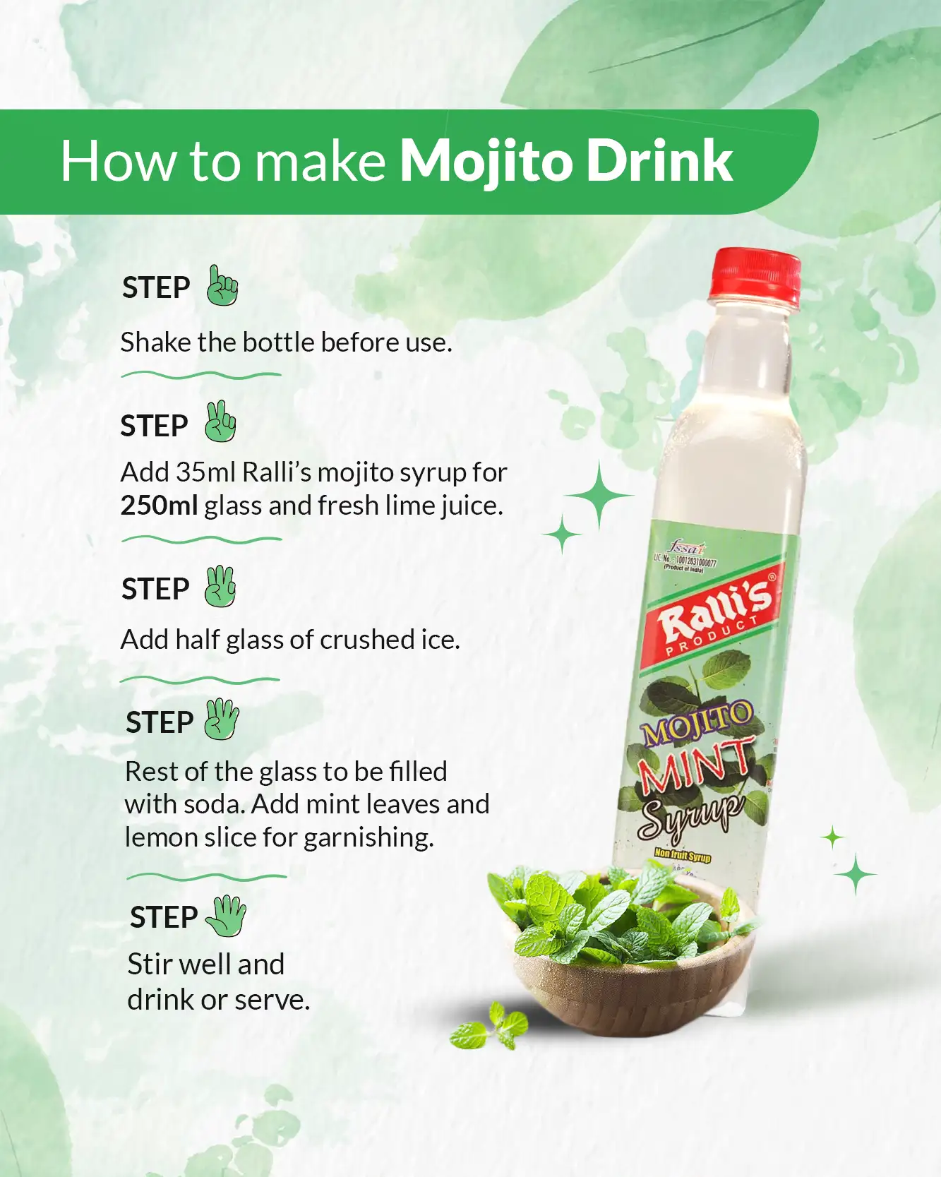 Mojito Mint Syrup 500ml