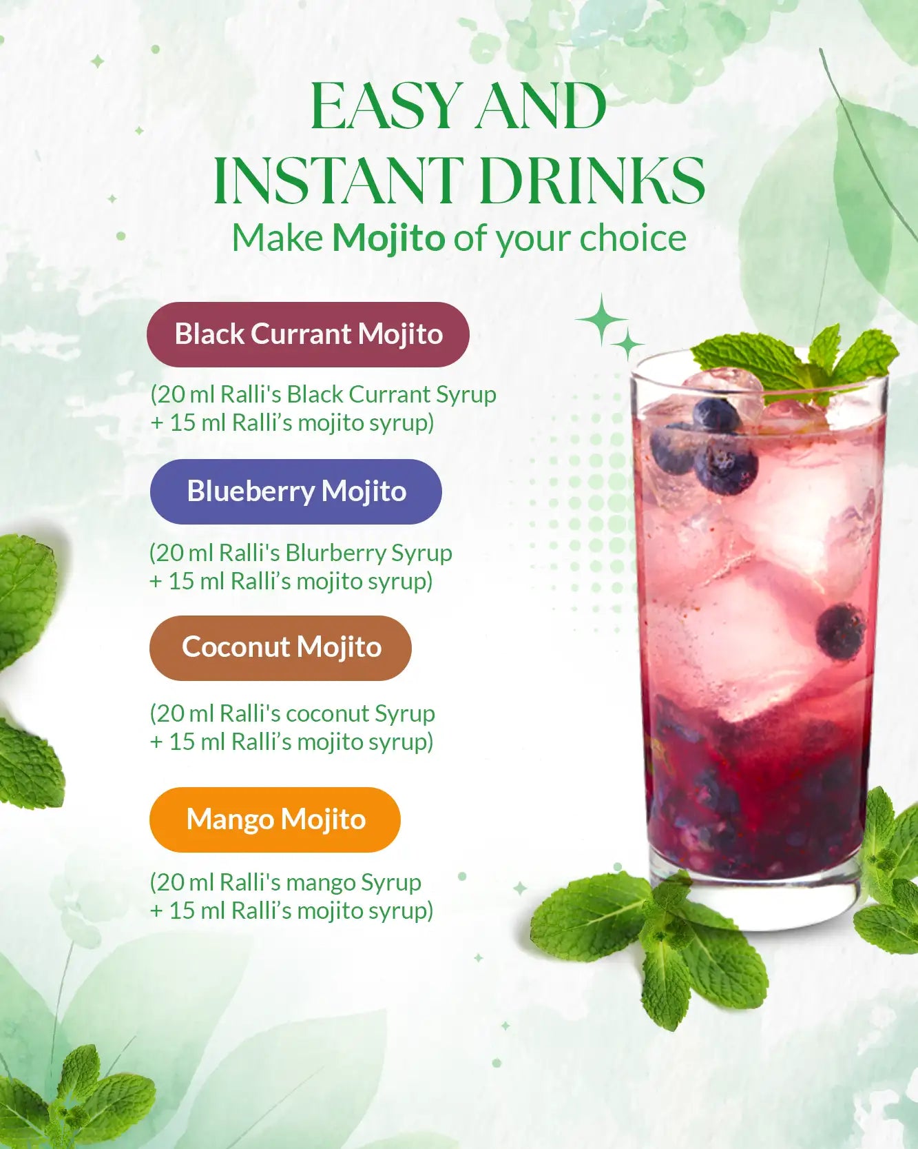 Mojito Mint Syrup 500ml