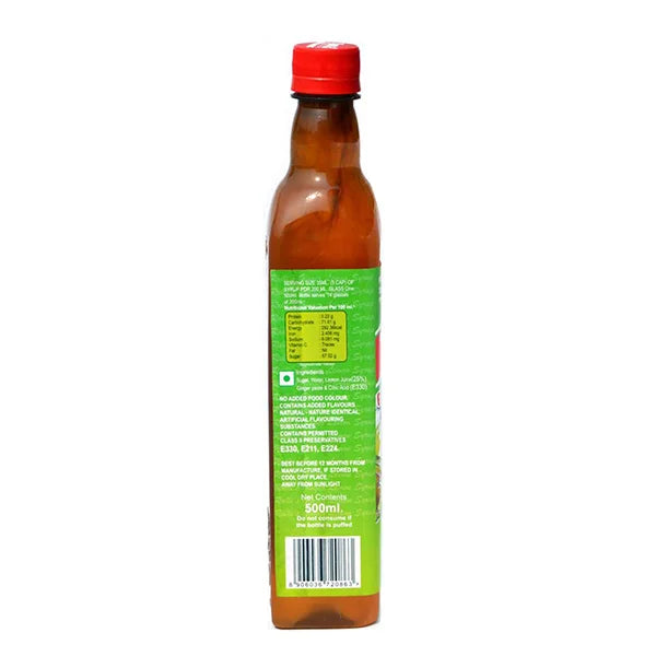 Ginger Lemon Fruit Syrup 500ml