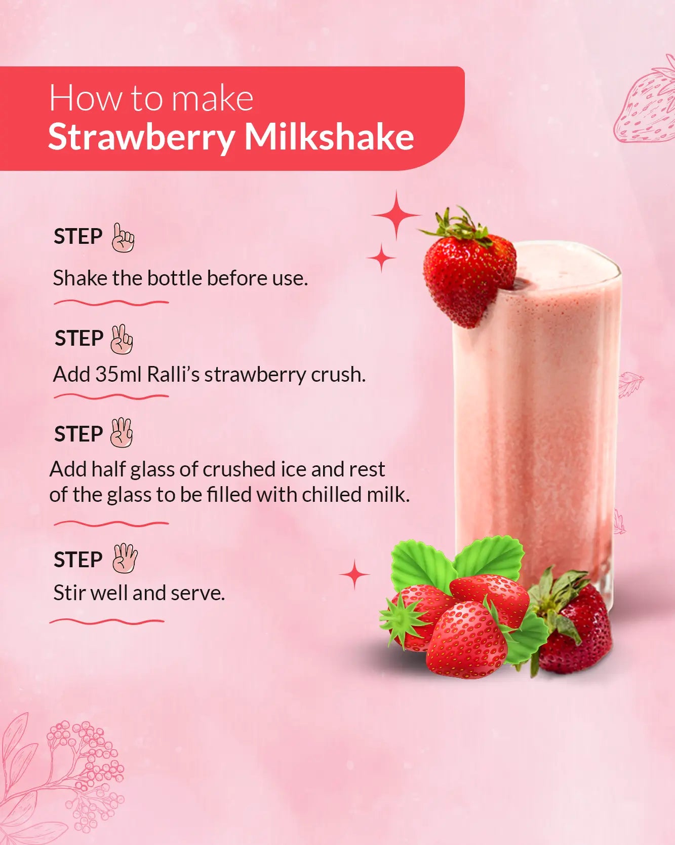 Strawberry Fruit Crush 700ml